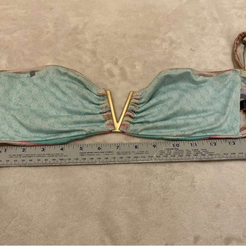 Victoria's Secret Multicolor Striped Bikini Top
